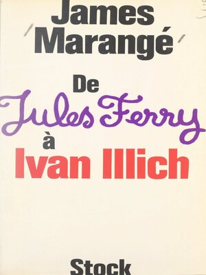 cover image of De Jules Ferry à Ivan Illich